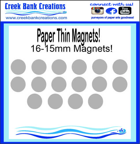 CBC Paper Thin Magnets Large 15mm Magnetic Snaps, Magnet, Magnets